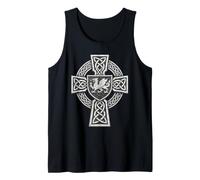Croix Celtique catholique avec Drapeau des Armoiries du Pays Débardeur