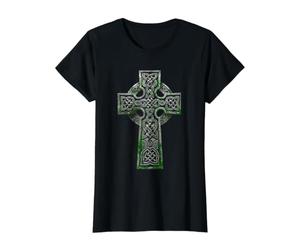 Croix Celtique, Irlandaise, Celtique, Irlandaise, celte, Royaume-Uni, Croix T-Shirt Graphique avec Valeur, Femme, Noir, L