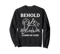Croix chrétienne Agnus Dei Verse Bible Croyant Sweatshirt