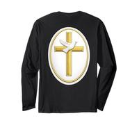 Croix chrétienne avec la Colombe du Saint-Esprit Manche Longue