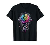 Croix chrétienne avec Rose T-Shirt