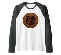 Croix chrétienne de Jérusalem - Templier Manche Raglan