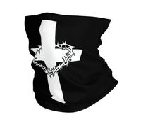 Croix Chrétienne De Jésus Homme Femme Bandeaux Unique Bandana Respirant Echarpe Tête Pirate Cache-Col pour Motorcycle Randonnée Yoga