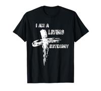 Croix chrétienne de Jésus I Am A Living Testimony Graphic T-Shirt