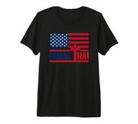 Croix Chrétienne, Dieu Et Muay Thai, Drapeau Américain, Boxe T-Shirt Haut de Gamme