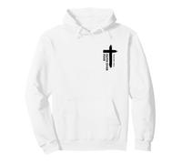 Croix chrétienne Faith Over Fear imprimé sur Le Devant et Le Dos Sweat à Capuche
