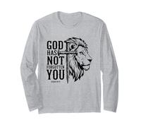 Croix chrétienne Lion de Juda « Dieu ne t'a Pas oublié » Manche Longue