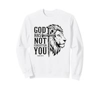 Croix chrétienne Lion de Juda « Dieu ne t'a Pas oublié » Sweatshirt