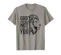 Croix chrétienne Lion de Juda « Dieu ne t'a Pas oublié » T-Shirt