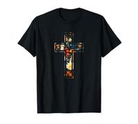 Croix chrétienne Meadow Faith Cottagecore, Silhouette Vintage T-Shirt