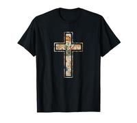 Croix chrétienne Meadow Faith Cottagecore, Silhouette Vintage T-Shirt