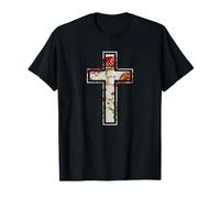 Croix chrétienne Meadow Faith Cottagecore, Silhouette Vintage T-Shirt
