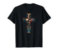 Croix chrétienne Meadow Faith Cottagecore, Silhouette Vintage T-Shirt