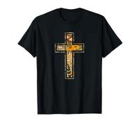 Croix chrétienne Meadow Faith Cottagecore, Silhouette Vintage T-Shirt