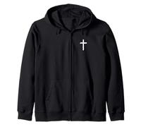 Croix chrétienne Minimaliste Croix Petite Croix discrète Sweat à Capuche