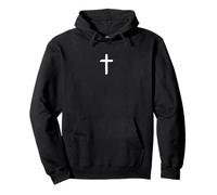 Croix chrétienne Minimaliste Croix Petite Croix discrète Sweat à Capuche
