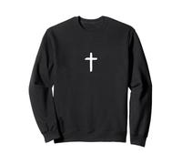 Croix chrétienne Minimaliste Croix Petite Croix discrète Sweatshirt