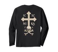 Croix chrétienne orthodoxe - Crâne d'Adam Manche Longue
