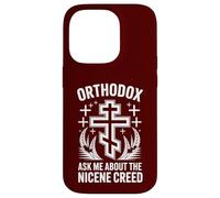 Croix chrétienne orthodoxe Demandez-Moi sur Le Credo de Nicée Coque pour iPhone 14 Pro