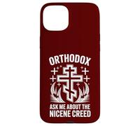 Croix chrétienne orthodoxe Demandez-Moi sur Le Credo de Nicée Coque pour iPhone 15 Plus