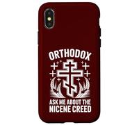 Croix chrétienne orthodoxe Demandez-Moi sur Le Credo de Nicée Coque pour iPhone X/XS