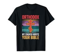 Croix chrétienne orthodoxe « My Church Wrote Your Bible » T-Shirt