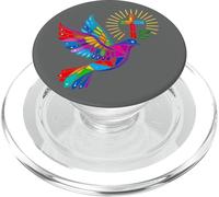 Croix colorée de Colombe du Saint-Esprit Louange Jésus baptême Jésus PopSockets PopGrip pour MagSafe