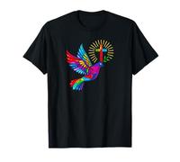Croix colorée de Colombe du Saint-Esprit Louange Jésus baptême Jésus T-Shirt
