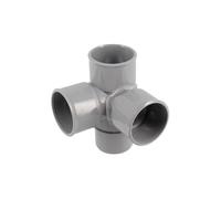 Croix d'angle PVC 87 degré 30 Mâle/Femelle, 40