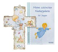 Croix de baptême multicolore pour les garcons