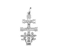 Croix de Caravaca en argent 925 avec des anges