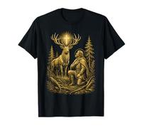 Croix de cerf catholique Chasseur St Hubert T-Shirt