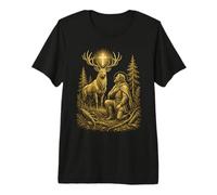Croix de cerf catholique Chasseur St Hubert T-Shirt Haut de Gamme