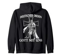 Croix de Chevaliers de Prusse Orientale LARP Moyen Âge Sweat à Capuche