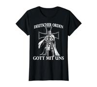 Croix de Chevaliers de Prusse Orientale LARP Moyen Âge T-Shirt Graphique avec Valeur