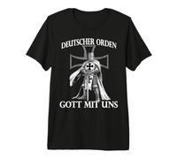 Croix de Chevaliers de Prusse Orientale LARP Moyen Âge T-Shirt Haut de Gamme
