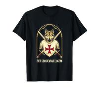 Croix de Croisade des Templiers T-Shirt Graphique avec Valeur