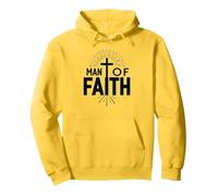 Croix de dévotion Religieuse Homme de Foi pour Homme Sweat à Capuche, Unisexe pour Adultes, Citron, M