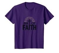 Croix de dévotion Religieuse Homme de Foi pour Homme T-Shirt, Enfant, Violet, 4 Ans
