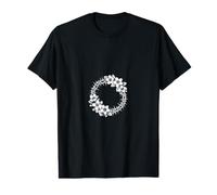 Croix de Fleur Simple culte Foi T-Shirt Graphique avec Valeur
