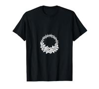 Croix de Fleur Simple culte Foi T-Shirt Graphique avec Valeur