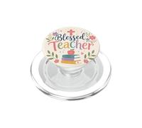 Croix de Foi Florale pour Enseignant chrétien, bénédiction en Classe PopSockets PopGrip pour MagSafe
