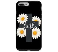Croix de Foi Marguerite Citation chrétienne Jésus Christ Thème Dieu Coque pour iPhone 7 Plus/8 Plus
