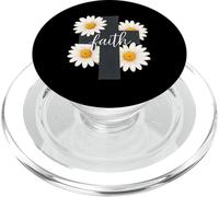 Croix de Foi Marguerite Citation chrétienne Jésus Christ Thème Dieu PopSockets PopGrip pour MagSafe