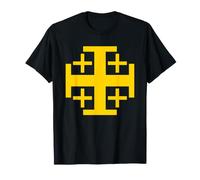 Croix de Jérusalem Chevalier Templier Chrétien Guerrier Croisé T-Shirt