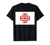 Croix de Jérusalem Chevalier Templier Chrétien Guerrier Croisé T-Shirt