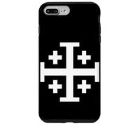 Croix de Jérusalem Christianisme Chevaliers Templiers Foi Chrétienne Coque pour iPhone 7 Plus/8 Plus