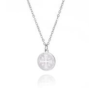 Croix de Jérusalem Collier pour femmes hommes Acier inoxydable Prière chrétienne Chevaliers croisés Templiers Pendentif Collier Bijoux Religieux, one size, Acier inoxydable, Pas de gemme