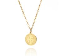 Croix de Jérusalem Collier pour femmes hommes Acier inoxydable Prière chrétienne Chevaliers croisés Templiers Pendentif Collier Bijoux Religieux, one size, Acier inoxydable, Pas de gemme