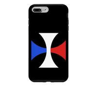 Croix de Jérusalem Drapeau Français Chevalier Templier Coque pour iPhone 7 Plus/8 Plus